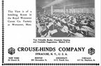 completely refinished original early 20th century american antique industrial wall-mount "explosion proof" wall sconce with riveted yellow brass cage