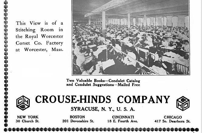 c. 1940's original reinforced cast aluminum sectional bulb guard for handheld trouble light with cage and reflector