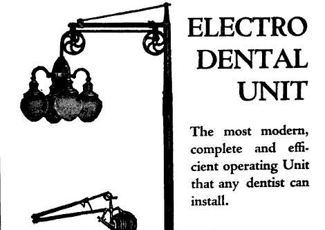highly sought after early 1920's antique american medical interior dentist's office iron and brass illuminated examination "cluster" patient overhead light