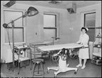 fully adjustable early 1920's antique american medical cold-rolled steel four-legged hospital operating room stool or chair with distinctive slightly contoured backrest