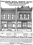 original single-sided late 19th century intact exterior chicago commercial building bay window zinc metal panel with ornamental applique