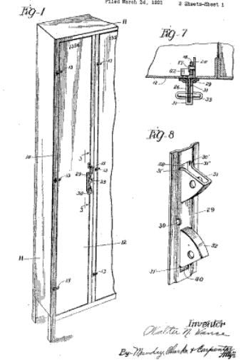 c. 1915-20 giant-sized freestanding american industrial "durand" cold-rolled steel steel chicago athletic club compartmentalized locker unit
