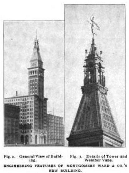 museum-quality gargantuan turn of the century riveted joint montgomery ward & company building observatory wrought bronze weathervane head fragment