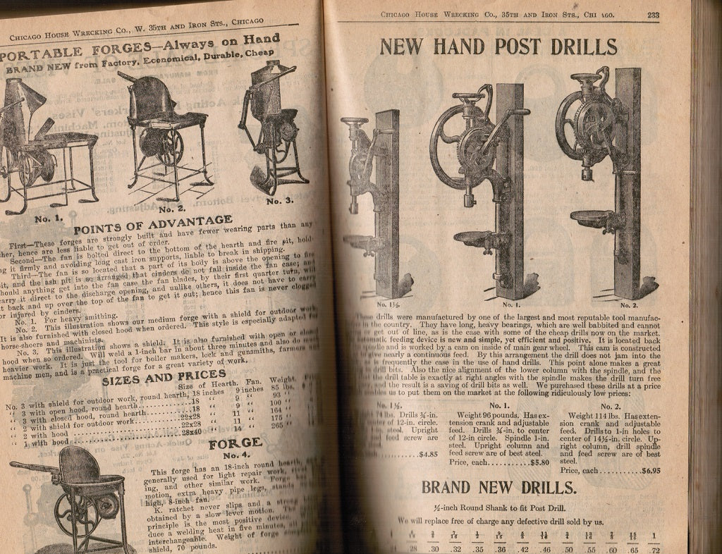 rare early twentieth century softcover catalog no. 151 of ‘merchandise for the home, field and workshop’ published for chicago house wrecking company.