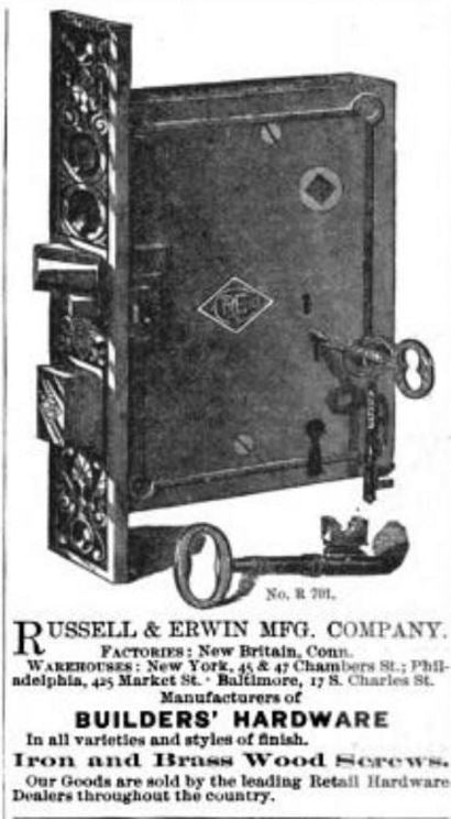 original late 19th or early 20th century antique american decoratiive cast bronze richardsonian romanesque interior commerical entrance door push plate