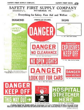 unique c. 1930's american industrial hand-painted new york city subway transit worker portable first aid kit box with drop handle