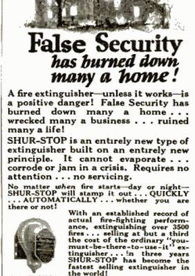 original late 1920's american industrial flush mount interior "shur stop" ruby red enameled glass grenade with bracket