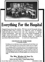 c. 1915 original fanciful cast iron and cold-rolled heavy gauge steel mobile hospital operating room fully enclosed storage cabinet with brushed metal finish