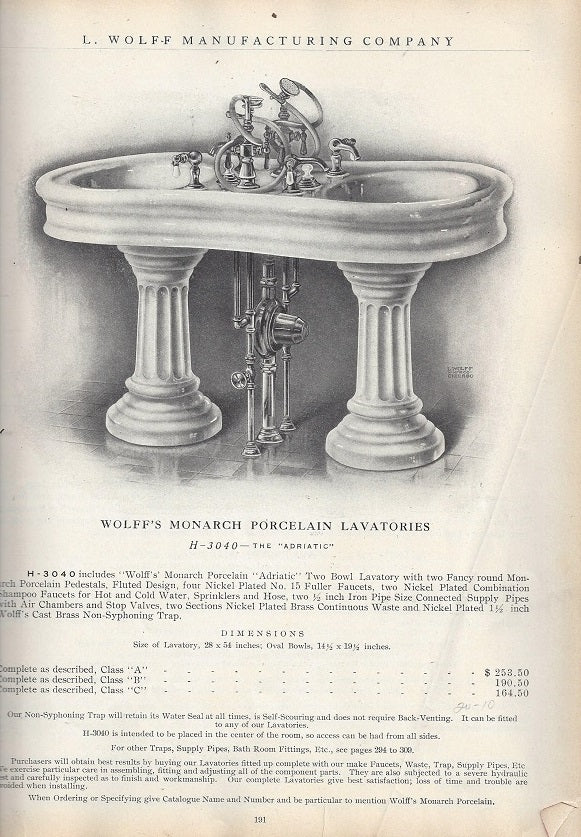 hard-to-find, out of print, profusely illustrated ‘general catalogue’ of l. wolff manufacturing company published in 1908 by the press of john c. burmeister printing co., chicago.