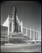 original 1931 j.e.o. pridmore-designed strongly geometric speckled glazed terra cotta exterior facade panel
