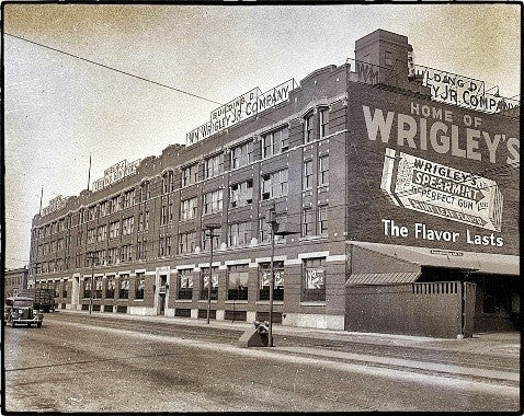 matching set of original salvaged chicago wrigley chewing gum factory green porcelain enameled crouse-hinds pedant lights