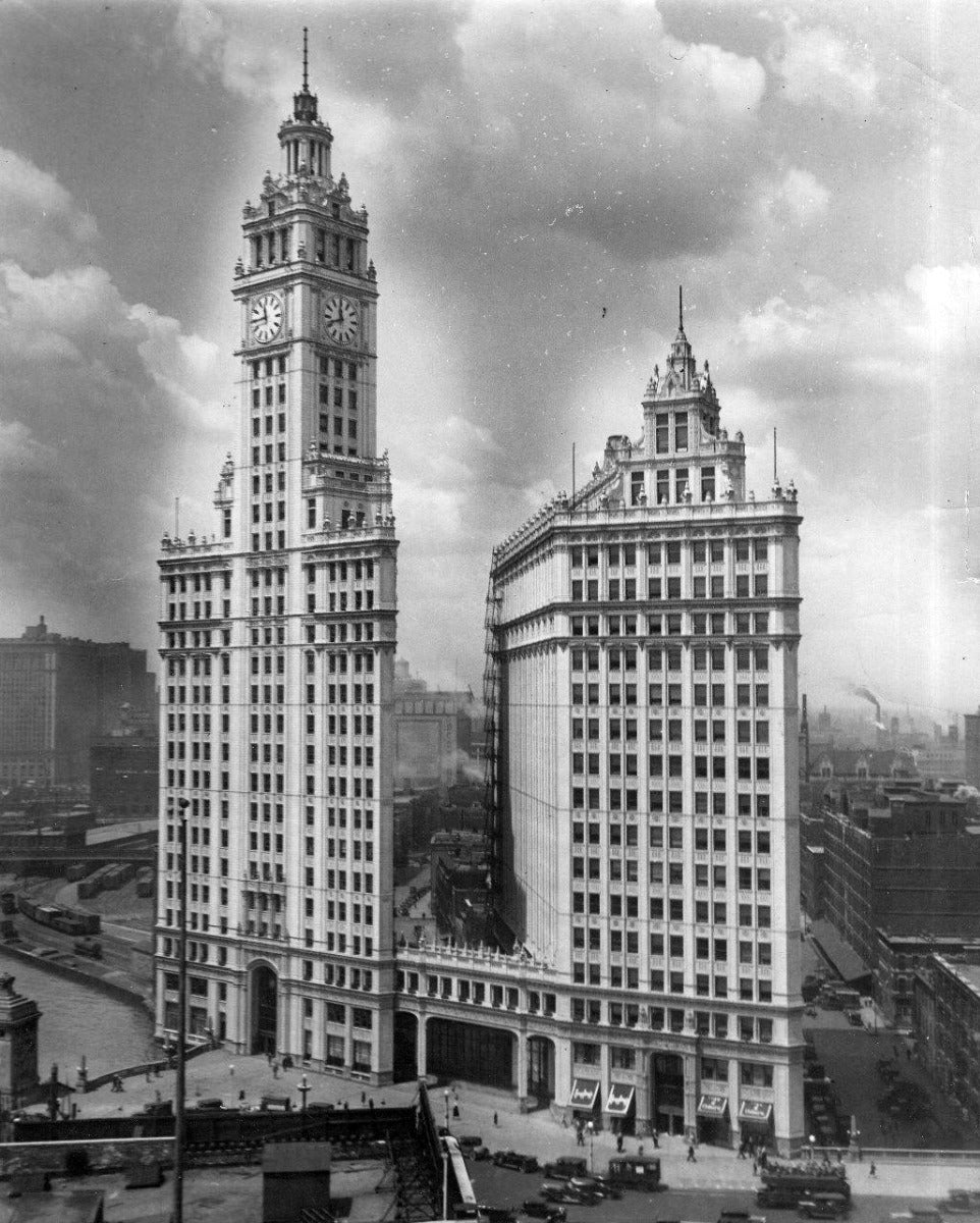 faithfully reproduced patinated cast bronze wrigley building exterior entrance door surround or muntin panel