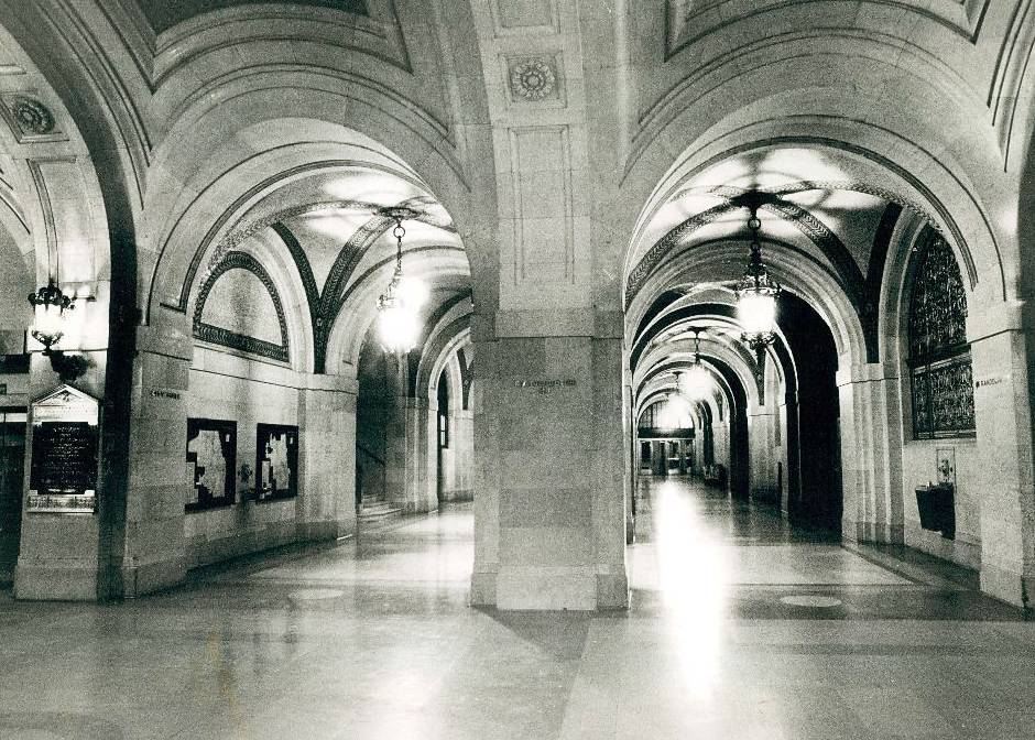 museum-quality c. 1911 interior residential chicago city hall cast bronze lobby grille designed by holabird and roche