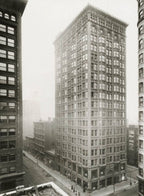 oversized museum-quality 1896 ornamental cast bronze d.h. burnham company fisher building elevator header designed by charles b. atwood