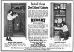 c. 1918 original oversized "steelbilt" bright blue enameled heavy gauge steel factory office cabinet or wardrobe with double hinged doors