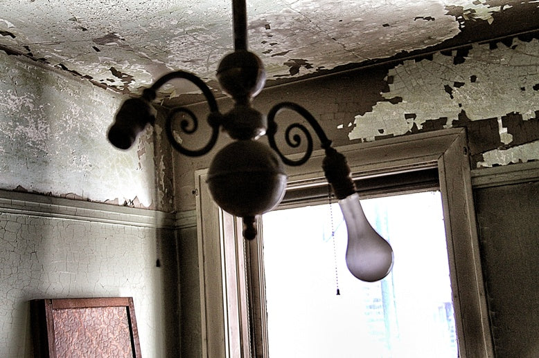 c. 1907-10 american antique interior refinished yellow brass double arm chicago athletic club billiard room pendant light with matching pull-chain sockets