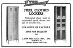 refinished early 20th century vintage american industrial freestanding double unit heavy gauge steel locker with louvered vents