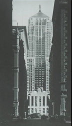 super streamlined style original chicago board of trade building interior office door nickel-plated bronze hardware consisting of concentric ring doorknob and rectangular-shaped backplate