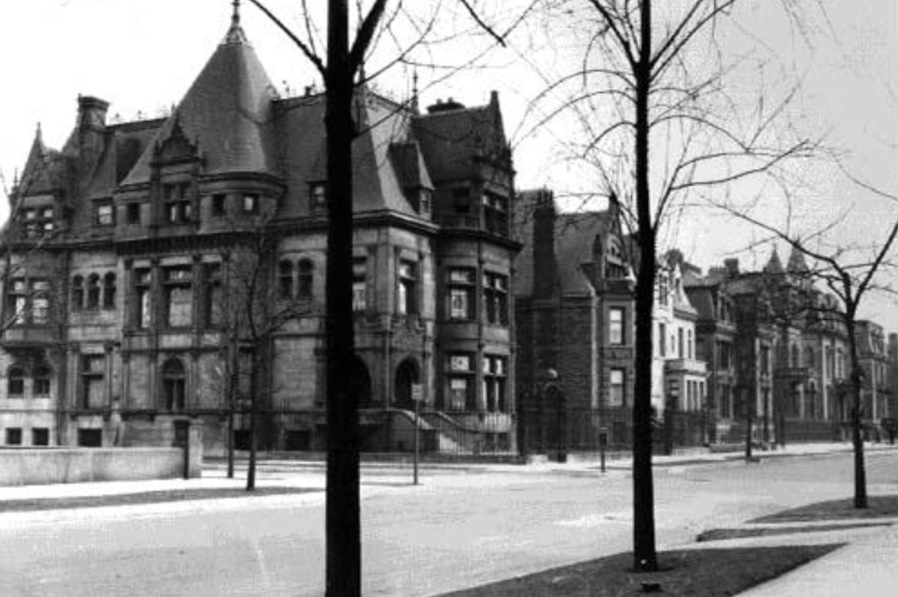 original s.s. beman-designed william kimball house exterior copper-plated iron rooftop crest rosette