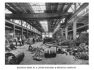 original early 20th century antique american industrial highly specialized factory machine shop bases with brushed metal finish