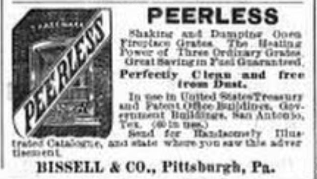 original and intact late 19th century heavily ornamented black enameled salvaged chicago "peerless" interior residential fireplace grille or grate with matching surround