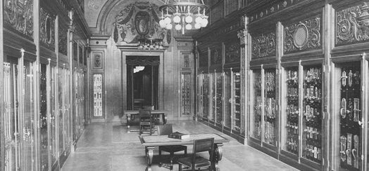 matching early 20th century ornamental chrome plated cast iron "pasco" pattern interior residential doorknob and matching backplate or escutcheon