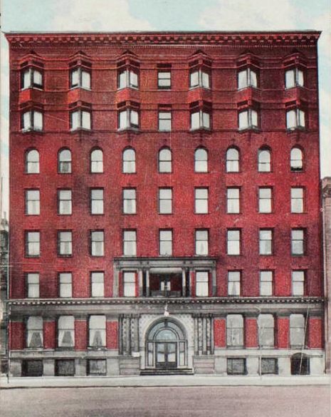 rare 1890s kristian schneider-designed ywca exterior red glazed terra cotta figural lionhead panel