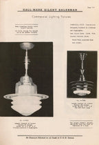 original c. 1930's american depression-era hall-mark electrical sales company "commercial and residential lighting fixtures catalog no. 36"