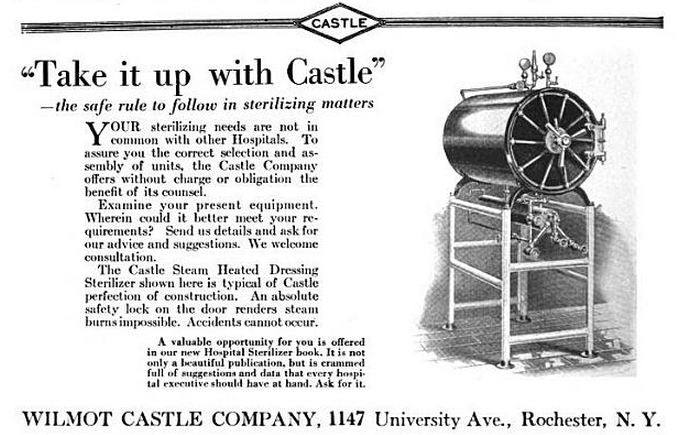 original c. 1920's american vintage medical oversized double hinged door steam heated surgical dressing and surgical instrument sterilizer or autoclave cabinet