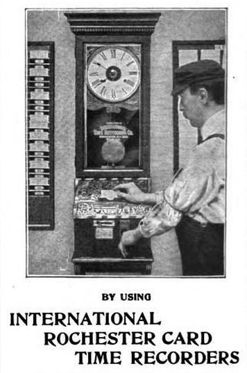 one of two virtually identical early 20th century antique american varnished oak wood wall-mount factory "out" heavily compartmentalized time card rack